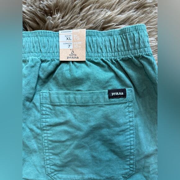 Prana Canyon Camp Shorts Elastic Waist Men’s Extra Large XL Green - Picture 5 of 5